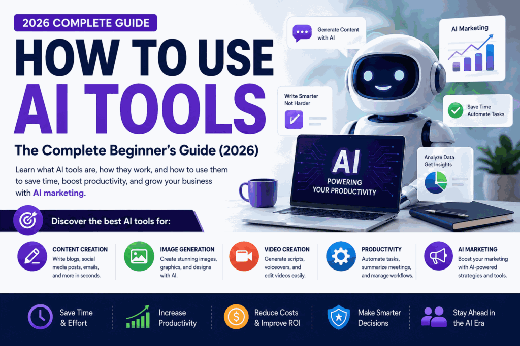 How to Use AI Tools: The Complete Beginner’s Guide (2026)